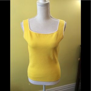 Cute Dana Buchman Yellow Sweater size S